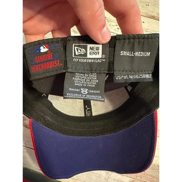 New Era Texas Rangers Fitted Baseball Hat Cap Small Medium Black MLB - Picture 5 of 5